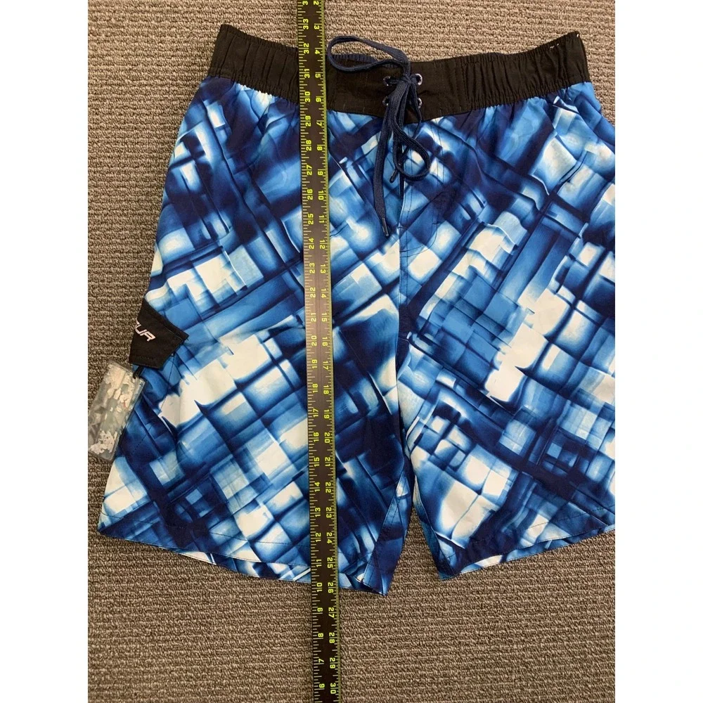 Men's Zeroxposur Swim Trunks Galaxy Safety Pouch Size Large
